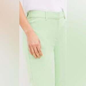 LOFT Riviera Slim Pants in Linen Blend   COLOR Pistacia